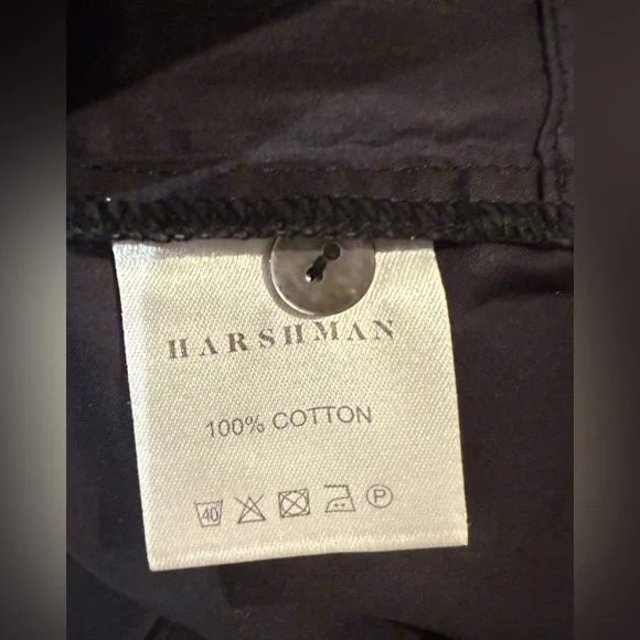 NWT - Harshman Chares Black Pleated Button-Down Blouse Size XS - Picture 7 of 7
